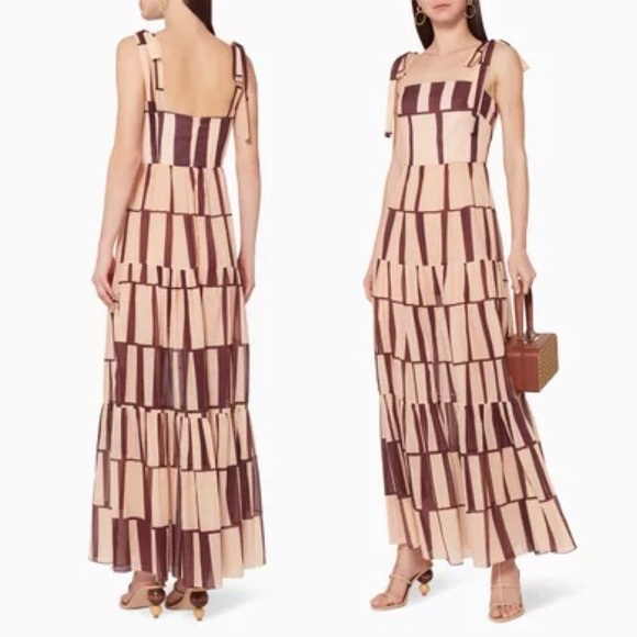 Johanna Ortiz Waterfront Printed Cotton Maxi Dress Small